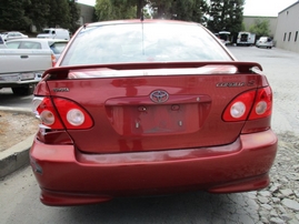 2007 TOYOTA COROLLA S PEARL RED 1.8L AT Z15049